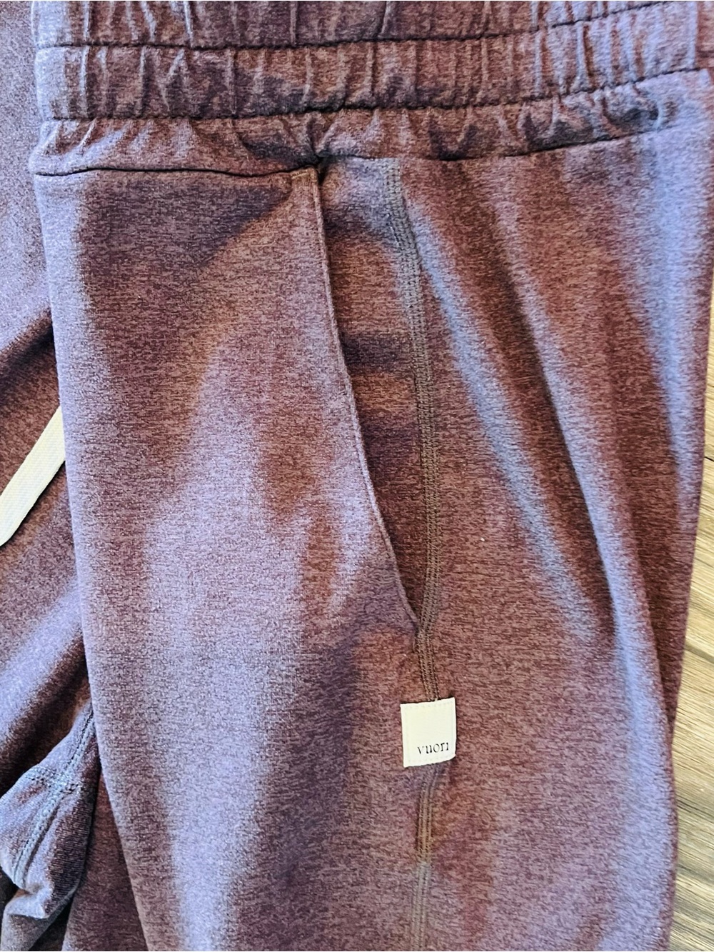 Vuori Performance Jogger DreamKnit VW303 Heather Mauve Plum Women’s Size M - Picture 6 of 8